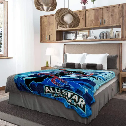 Vista 5 de Manta de baloncesto súper suave de 50 x 60 pulgadas para dormitorio, sala de estar, primavera, vacaciones, niños, bebés, adultos y decoración