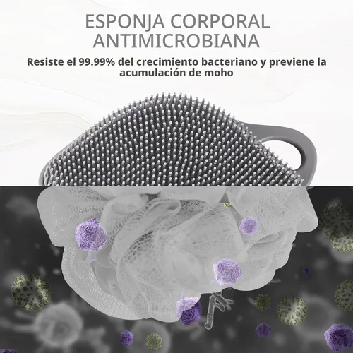 Vista 3 de Sndyi Exfoliante Corporal de Silicona, Exfoliante Corporal Suave para Piel Sensible, Exfoliante de Ducha en Forma de Hoja para el Cuerpo con Cerdas