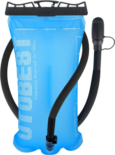 Vista 12 de UTOBEST Vejiga de hidratación, vejiga de agua de TPU, bolsa de agua para mochila de senderismo, sin BPA, apertura amplia, a prueba de fugas