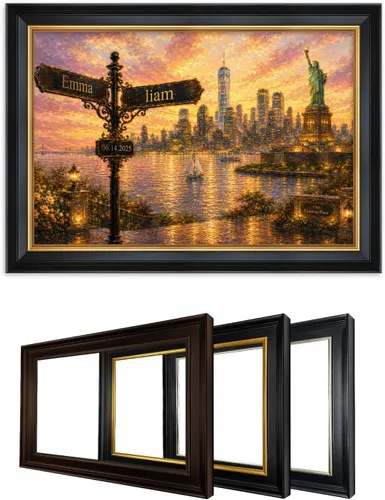 Vista 91 de IPIC - Personalized Framed Canvas with Custom Street Sign in Boston Personalized Street Signs with Names, Custom Canvas Print, Boston Sunset