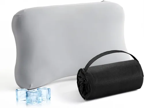 Vista 11 de ZZ-WELL Almohada refrescante para dormir de lado, almohada cervical patentada para dormir, almohada ergonómica curvada de espuma viscoelástica