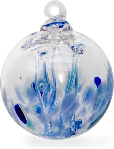 Vista 10 de Luke Adams Glass Mini árbol de la vida de cristal de 3 pulgadas Adorno hecho a mano Bola colgante para observar jardín Decoración del hogar