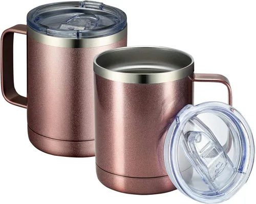 Vista 21 de MEWAY - Taza de café con asa, vaso térmico