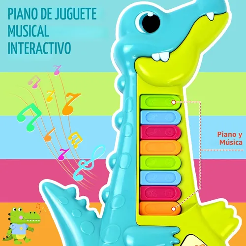 Vista 3 de Marstone Juguetes para Niños Pequeños de 1 Año de Edad Regalo para Niño: Juguetes Musicales para Bebé Niña de 12-18 Meses, Piano Guitarra Educativo