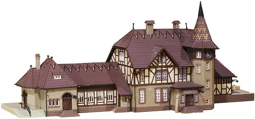 Vista 2 de Faller 212111 Schwarzburg Station N Scale Kit de construcción