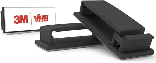 Vista 2 de XIAOXI Clips para cables con fuerte autoadhesivo, abrazaderas de alambre multiusos para organización de cables y corridos de cables, soporte