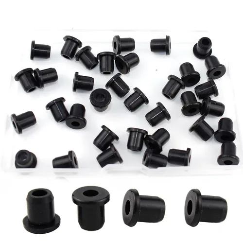 Vista 30 de EASYEAH 65 piezas de arandelas de goma con forma de sombrero de copa para cableado, kit surtido impermeable para alambres, arandelas de goma