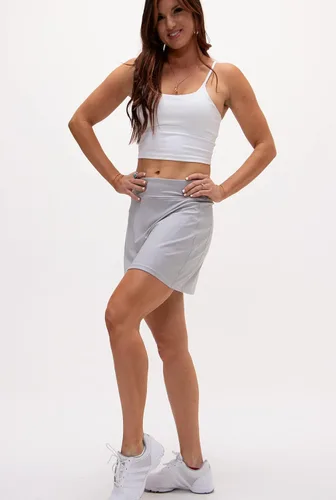 Vista 6 de DEVOPS Paquete de 2 faldas deportivas para mujer, con bolsillos, para correr, golf, entrenamiento, tenis
