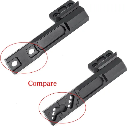 Vista 6 de NOBUHIRO Extensión Metal Offset Light Mount, M300 M600 Series Tactical Flashlight Mount, apto para Mlok/Keymod Rail