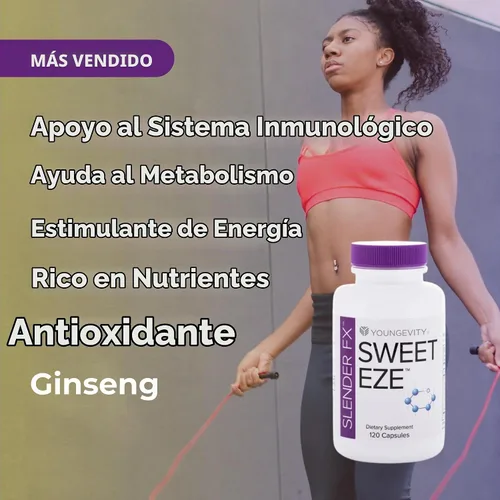 Vista 4 de Youngevity Suplemento multivitamínico y mineral Sweet Eze, 120 cápsulas