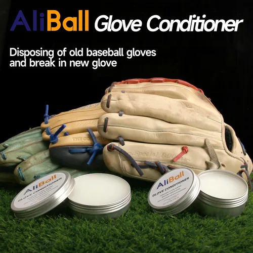 Vista 7 de AliBall Crema acondicionador de guantes de béisbol, suaviza y conserva el cuero, guante rígido renovado, utilizado para guantes de béisbol, guantes