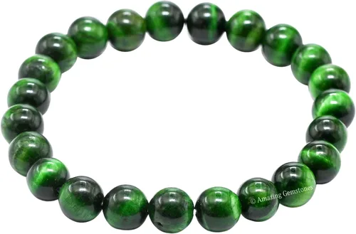Vista 822 de Amazing Gemstone Crystal Bracelet for Women Men's Gifts - Protection Healing Crystal Bracelet - 8mm Gemstone Beaded Stretchable Bracelet Pulseras