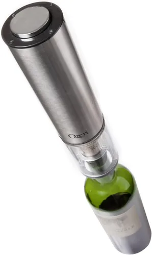 Vista 6 de Ozeri Extravo - Abridor eléctrico de vino en acero inoxidable con activación automática (funcionamiento sin botones), plateado