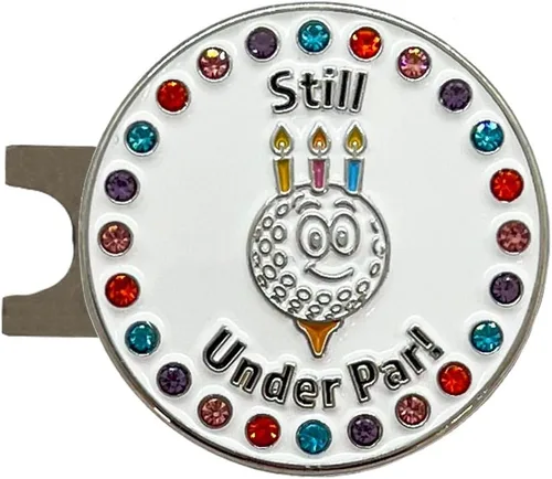 Vista 12 de Giggle Golf Marcador de bola brillante con clip para sombrero, colección Holiday Bling - Divertidos regalos de golf de temporada para mujeres