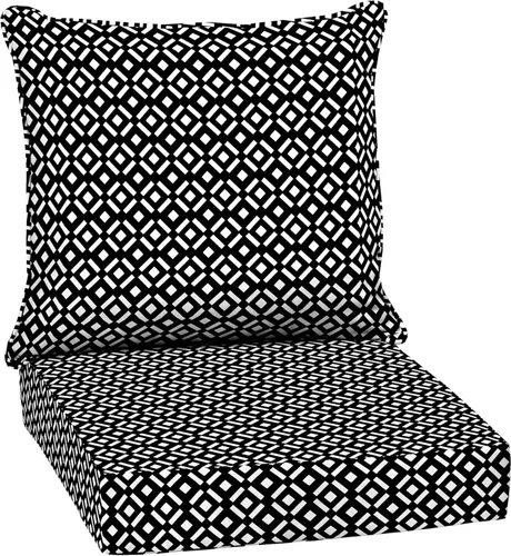 Vista 34 de Arden Selections Juego de asiento profundo para exteriores, 24 x 24, a prueba de lluvia, resistente a la decoloración, asiento profundo y cojín