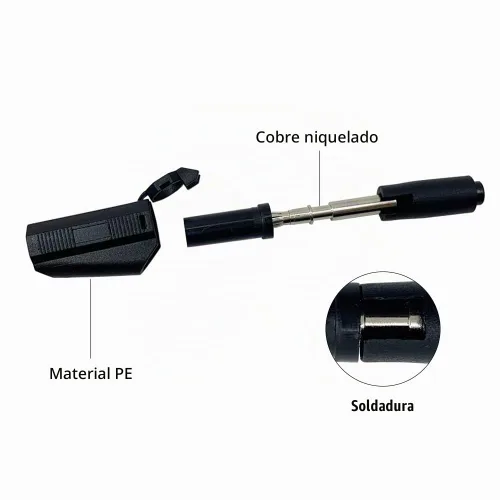 Vista 5 de Cable de prueba de enchufe de plátano de seguridad de 0.157 in, 5 uds., 39.4 in/3.3 pies, línea cubierta de seguridad totalmente aislada para cable