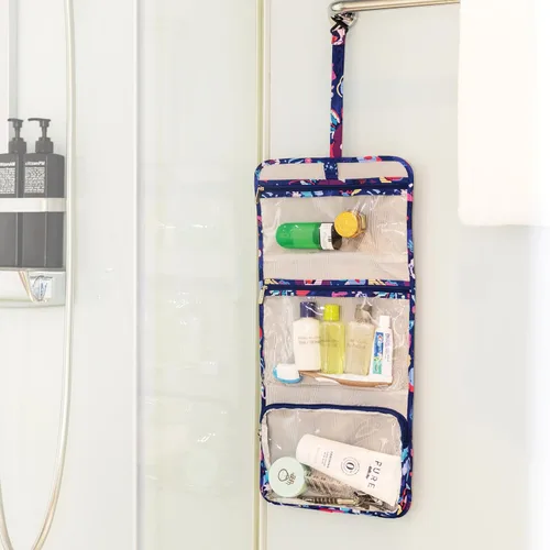 Vista 2 de Travelon Trifold Hanging Toiletry Kit Negro