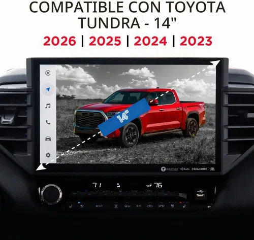 Vista 2 de Protector de pantalla para Toyota Tundra de 14 pulgadas (2022-2026) – Película de PET mate antirreflejo, antihuellas, resistente a los arañazos