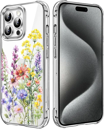 Vista 69 de Funda transparente de girasol compatible con iPhone SE 2022 SE 2020 7 8, funda trasera floral para niñas y mujeres, funda protectora transparente