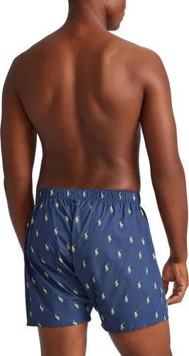 Vista 5 de POLO RALPH LAUREN Boxers tejidos de algodón de ajuste clásico para hombre paquete de 3 Multi
