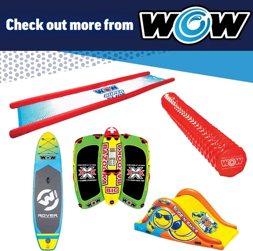 Vista 5 de WOW Sports - Fideos inflables de piscina con pepinillos de agua - Perfecto para piscinas, natación y flotación - Dispositivo de flotación