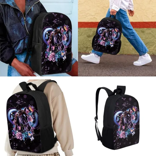 Vista 86 de HUGS IDEA Juego de 3 bolsas escolares con aislamiento térmico para el almuerzo, estuche para lápices