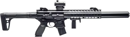 Vista 3 de SIG Sauer MCX .177 - Rifle de aire avanzado con CO2 3.17 onzas/90 g (2 unidades) y 500 pellets de plomo