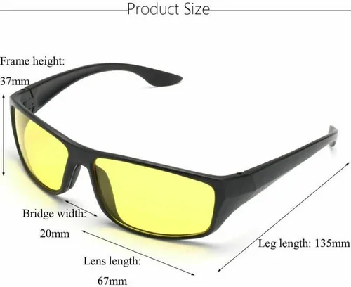 Vista 9 de TEAFIRST Driving Glasses UV Protection Anti Glare Night Vision Goggles Safety Sunglasses