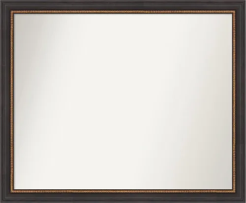 Vista 65 de Amanti Art Espejo de baño negro para sobre el fregadero, 23 x 23 pulgadas, espejo cuadrado negro Ashton, marco de madera tradicional mediano, se