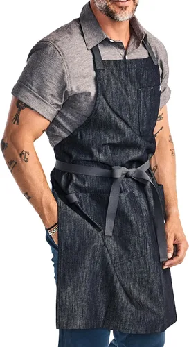 Vista 18 de hedley & bennett Essential Apron - Professional Chef Apron with Pockets & Adjustable Bib Strap for Cooking & Grilling