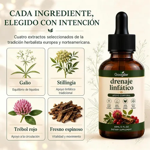 Vista 3 de Drenaje Linfático Gotas, Drenaje linfático herbario, 1 unidad