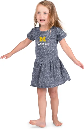Vista 7 de Little King NCAA Knobby - Vestido para niñas pequeñas, tallas 2T, 3T y 4T