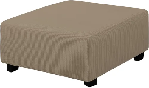 Vista 45 de Easy-Going Funda Elástica para Otomana Taburete de Almacenamiento Plegable Protector de Muebles Funda Rectangular Suave con Parte Inferior Elástica