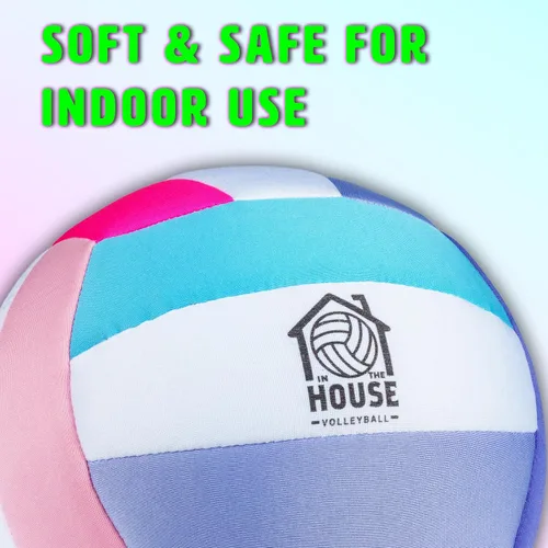 Vista 8 de in The House - Pelota de voleibol suave para interiores para niños y niñas (a partir de 3 años), sensación realista, pelota de entrenamiento