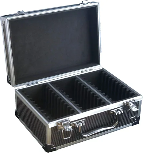 Vista 14 de Ursae Minoris Elite - Caja de aluminio negra para 12 portamonedas de estilo certificado o certificado NGC, PCGS, ANACS, Elite, Lighthouse, BCW Negro