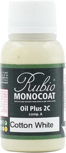 Vista 142 de Rubio Monocoat Muestra de Tinte y Acabado para Madera - Niebla 5% Aceite Plus Parte A Aceite de linaza para madera de secado rápido y ecológico