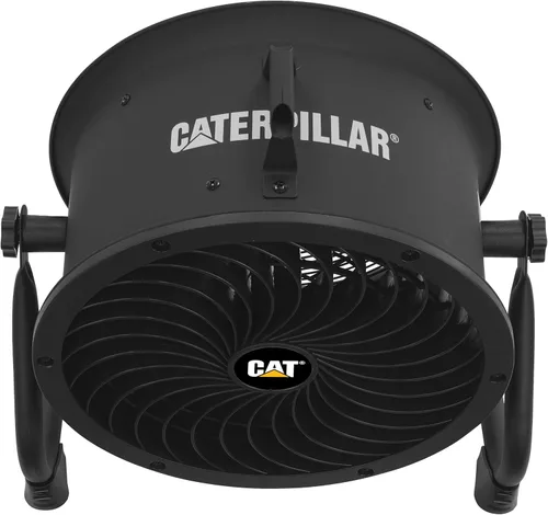 Vista 7 de CAT ventiladores - Ventilador de tambor de alta velocidad de 14 pulgadas de alta velocidad de alta resistencia de grado industrial (negro, 2 en 1)
