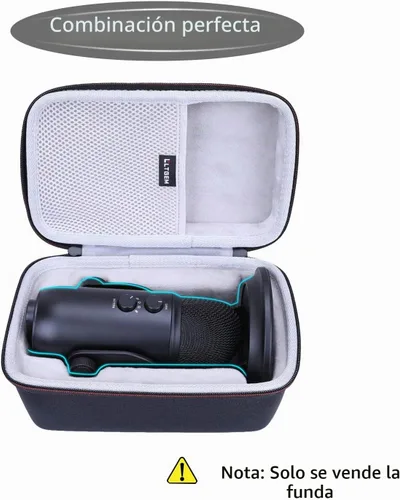 Vista 2 de LTGEM - Funda compatible con micrófono USB Logitech Blue Yeti (solo funda)