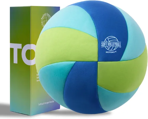 Vista 10 de MOTOMY™ Pelota de voleibol suave, pelota de entrenamiento interior sin dolor para niños y jóvenes, superficie extrasuave con rebote realista, pelota
