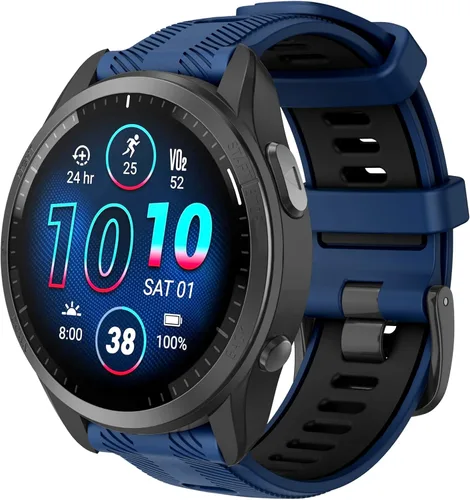 Vista 9 de ISABAKE Correa de reloj para Garmin Forerunner 965/Forerunner 955/Forerunner 945/Forerunner 935, bandas de repuesto de silicona suave de 0.866