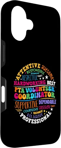 Vista 3 de iPhone 16 Parents Teacher Association PTA Volunteer Coordinator Case