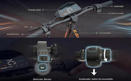 Vista 6 de KuKirin G2 Series, G3 Pro y G4 Scooter eléctrico para adultos, largo alcance G2-800W