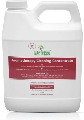 Vista 10 de Naeterra Concentrado de limpieza de aromaterapia de 16 onzas, hace 6 galones All Purpose Multi Surface Cleaner, Plant-Based Essential Oil Formula