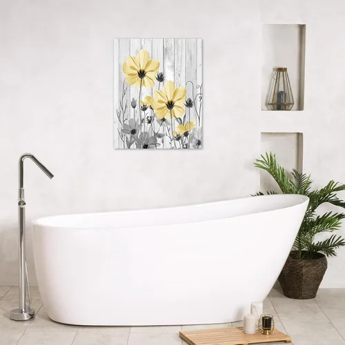 Vista 23 de HVEST Arte de pared inspirador de tigre para sala de estar, imágenes motivacionales de tigre de vida silvestre en blanco y negro, decoración