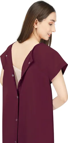Vista 6 de NY Threads Bata de Hospital para Mujer Suave y Elegante Bata para Paciente