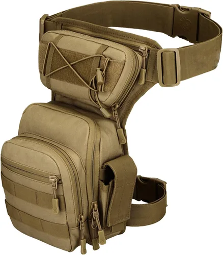 Vista 10 de kingsea Bolsa táctica de pierna caída, impermeable, bolsa táctica para muslos, bolsa multifuncional para mujeres y hombres, bicicleta, motocicleta