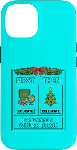 Vista 4 de Literary Teacher First Then Educate Celebrate I Am Earning Case for iPhone 17