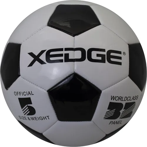 Vista 6 de XEDGE Balón de fútbol de tamaño oficial, pelota de entrenamiento de tamaño 5 para niñas, niños, jóvenes, adolescentes, adultos, cosida a máquina