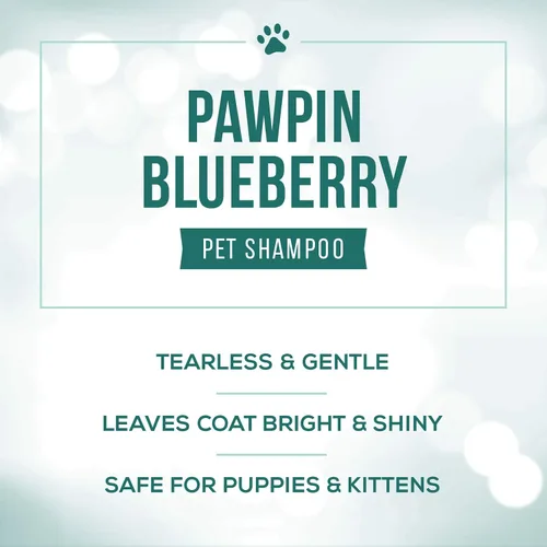 Vista 3 de Nature's Specialties Pawpin' Blueberry Ultra Concentrado Dog Face and Body Wash para mascotas, hace hasta 16 galones, elección natural