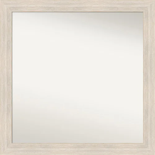 Vista 299 de Amanti Art Espejo personalizado, espejo de baño estrecho Alexandria White Wash, espejo de pared o espejo de tocador de baño sobre el fregadero
